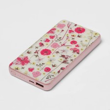 10000mAh Power Bank - heyday Multi Floral: Dual Device Charging, USB Cable