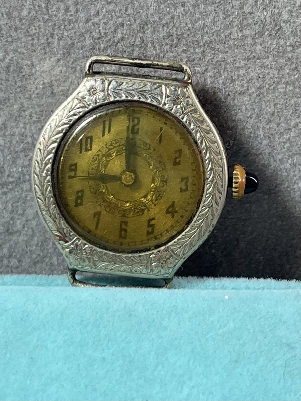 Art Deco 19k 1/2 RGP Women’s White Gold Bruner Watch Co. Swiss Movement & Case ￼