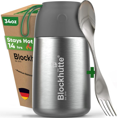 Blockhütte Thermos for Hot Food - 34 Oz Vacuum Stainless Steel Thermal Lunch Box