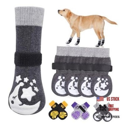 Non-Slip Dog Socks to Prevent Licking Paws, Dog Shoes for Hot Pavement, Paw