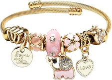 DS Charm Bracelets for girls,exquisite cute cartoon gold friendship...