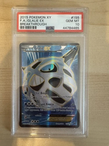 2015 POKEMON BREAKTHROUGH GLALIE EX #155 PSA 10 GEM MINT #126418645 POP 90