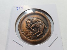 J14 USA c.1900s Larsons & Co. San Francisco Masonic Club Golf No. 2 Goat Medal