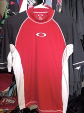 Vintage oakley three tone rash guard uv slim surf beach shirt XL rare