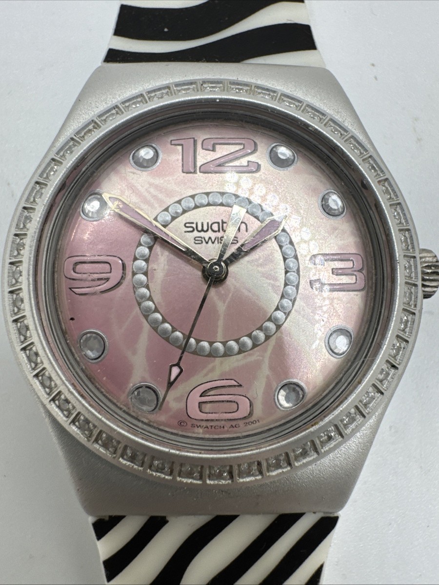 SWATCH Irony Watch Diamond are Forever James Bond 007 2001 Works