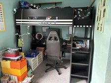 Bedkingdom Flair Skyhigh Gaming High Sleeper - Black