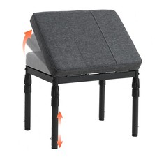 Adjustable Ottoman Pouf Foot Rest Stool Chair Seat Cover Living Room Decor