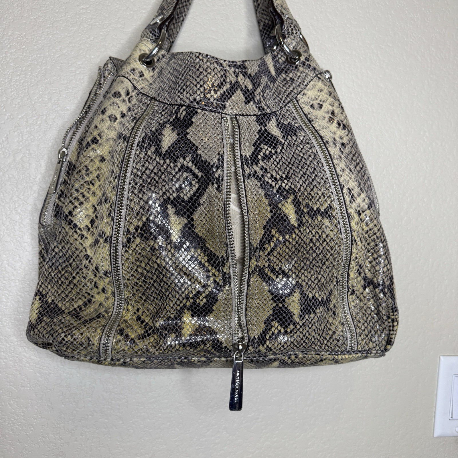 MICHAEL KORS Y2K Python Snakeskin Leather Satchel… - image 15