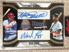 2026 Leaf Metal Presidents Day Mike Schmidt Wade Boggs Dual Auto #’d 1/1