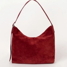 Levain Annus Red Leather Hobo Bag - Reclaimed Italian Leather