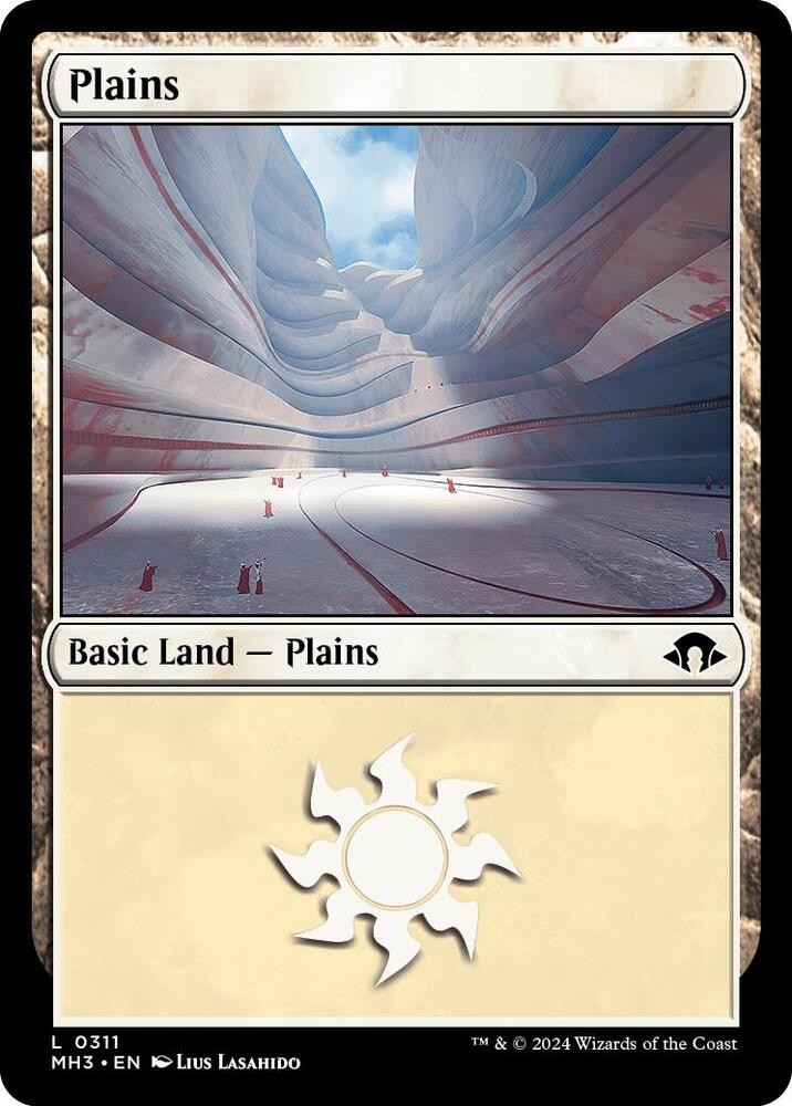 Plains (0311) 311 Land Modern Horizons 3 Magic: The Gathering Foil Near Mint