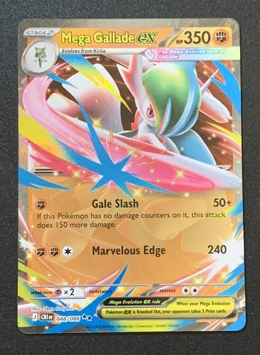 Mega Gallade Ex 048/086 - Double Rare - Chaos Rising - Pokemon TCG