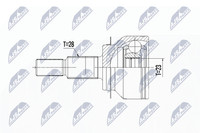 NTY Gelenksatz, Antriebswelle NPZ-MZ-061 FüR Mazda