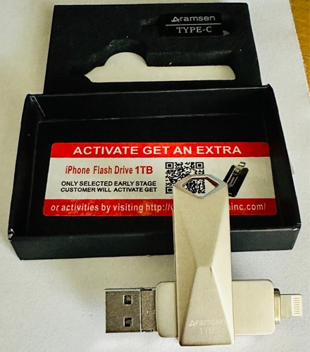 Aramsen Flash Drive 1TB iPhone Photo Stick, USB 3.0 Flash Drive Photo Stick Memo - Afbeelding 5 van 9