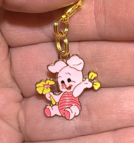 Lechón Dorado De Winnie The Pooh Dije Cremallera Tirador Y Llavero ¡Añade Clip!! - Imagen 2 de 7