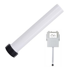 Manual Flush 30cm PP Flushing Pipe for Concealed Toilet Water Tank Setup