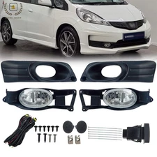 Pair Halogen Fog Light Lamp for Honda Fit Sport (12-13) Jazz Shuttle (11-16) L/R