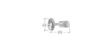 CRL DL2532A Satin Chrome Wall Mounted Heavy-Duty Door Stop