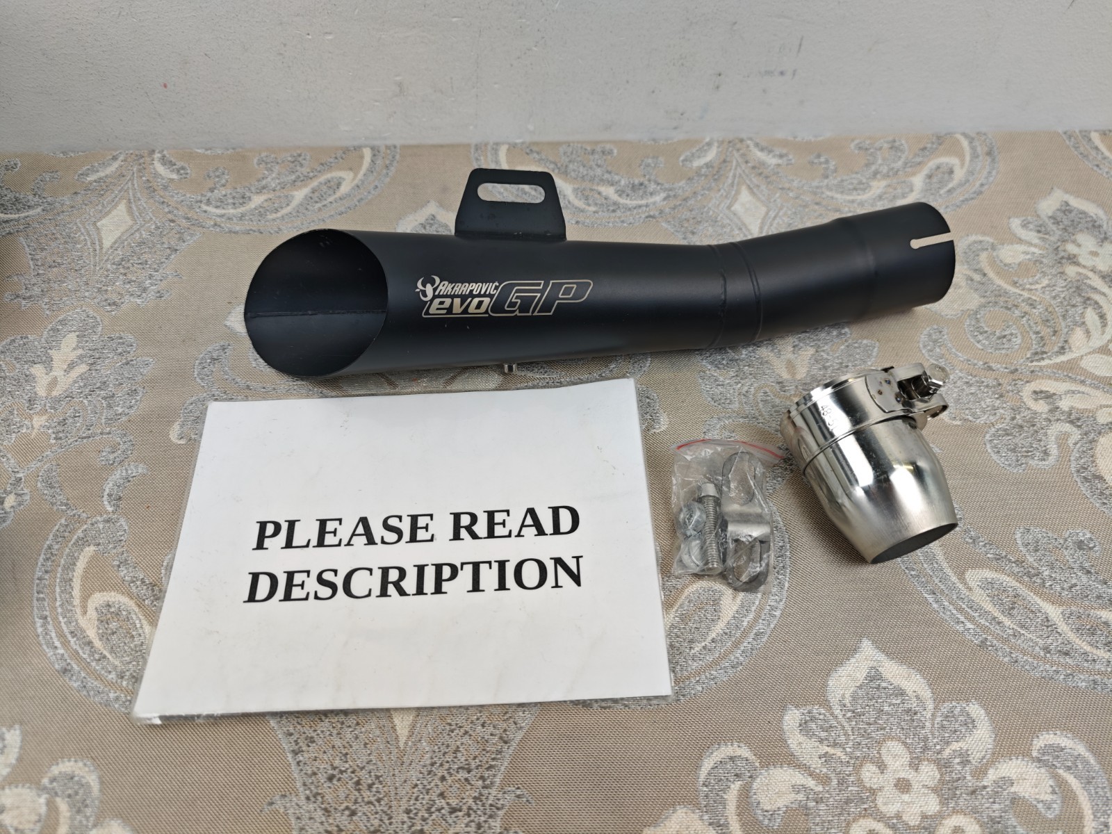 VOBOR Exhaust Muffler Pipe, Motocross Exhaust Pipe, Universal Muffler (READ)