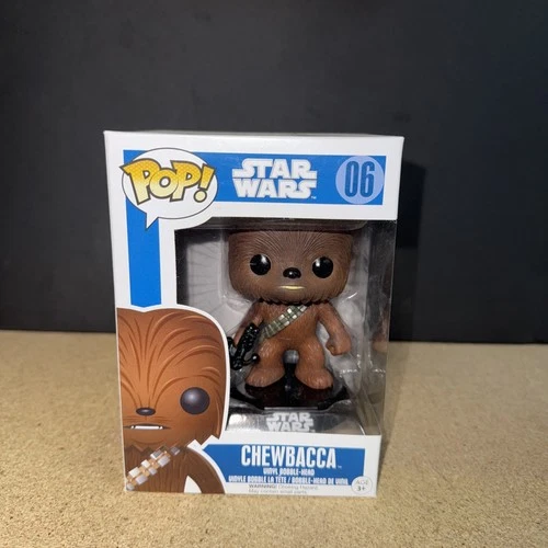 Funko Pop Star Wars Chewbacca #06 Vinyl Figure Blue Box, Large.