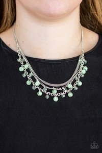 short green necklace paparazzi