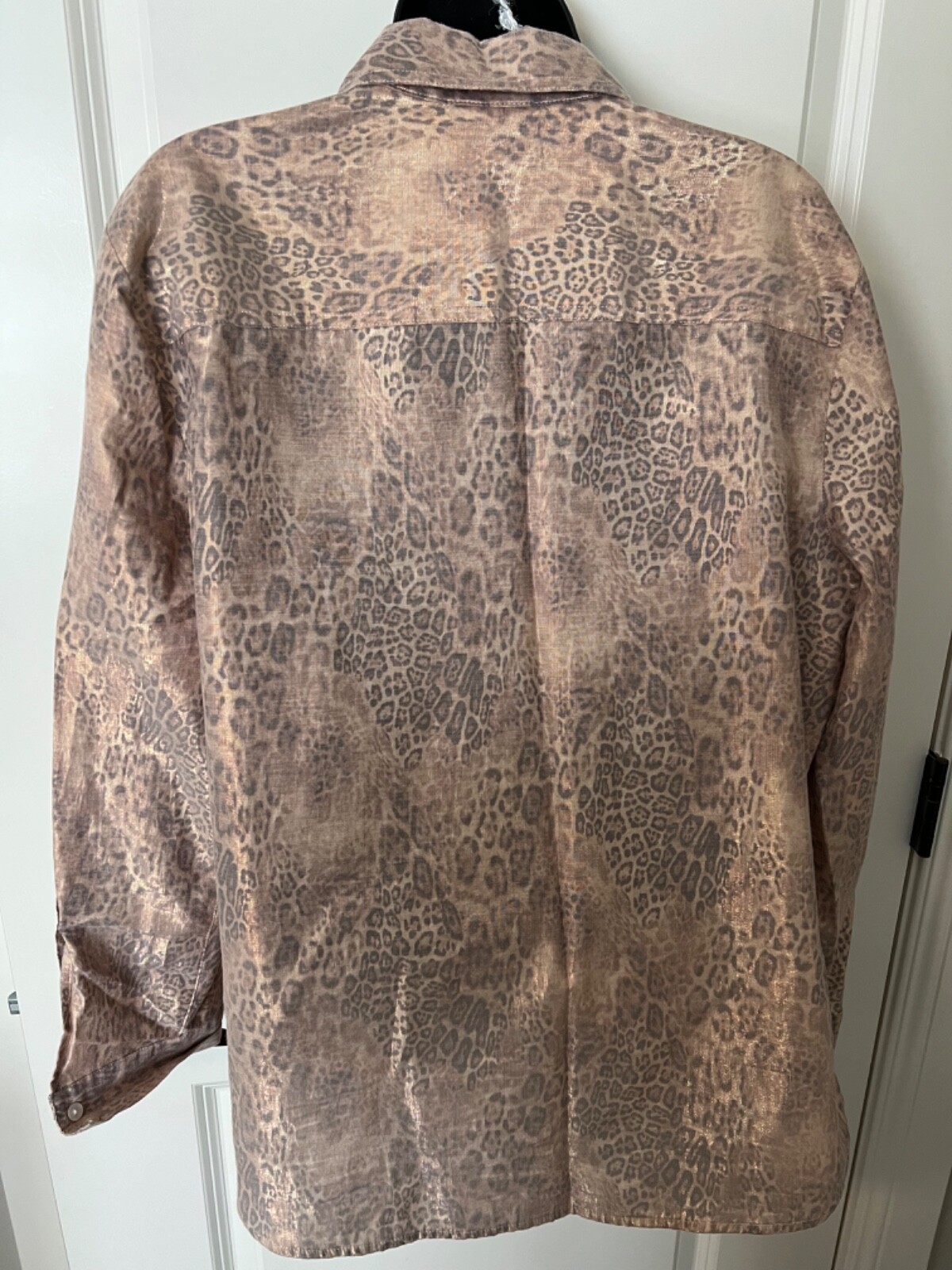 RUBY RD BUTTON UP BLOUSE 14/16 ANIMAL LEOPARD SHI… - image 3