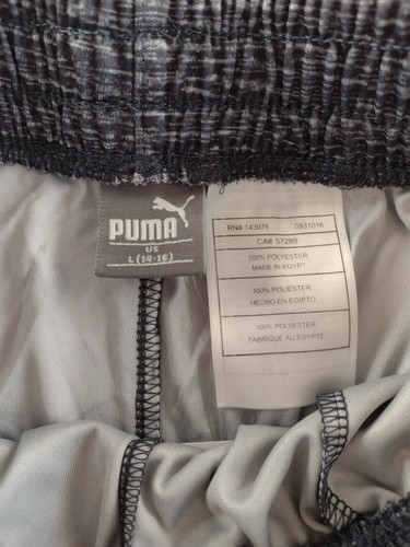 Puma Dark Gray Athletic Sweat Shorts Youth Large Basketball Comfort Lightweight - Picture 3 of 9