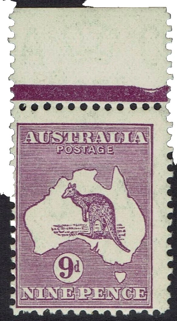 Mint Hinged Australian Kangaroo Stamps
