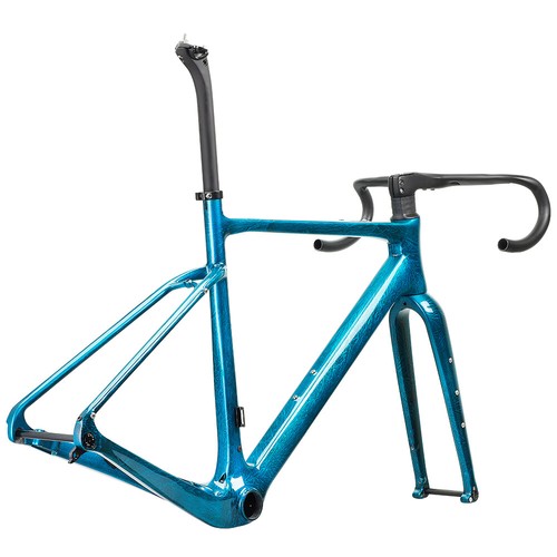 AIRWOLF Carbon Gravel Frame Road Bike Frameset 700x45c Cyclocross Disc Brake - Picture 17 of 74