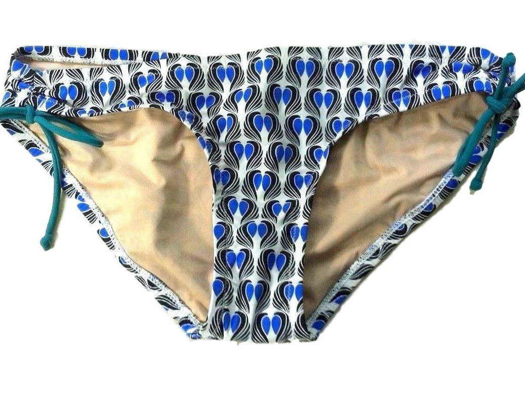 J. CREW HIPSTER bikini 07784 BLUE SWIM SUIT BOTTOMS XXS DECO
