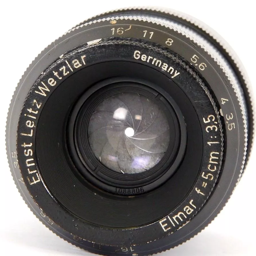 Ernst Leitz Wetzlar Elmar f=5cm 1:3.5 + DOORX + DOOGS Enlarger Macro Lens  M39
