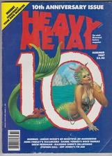 HEAVY METAL HORROR MAGAZINE V 11 # 2 1987 MOEBIUS JEFF JONES MONSTER INSERT