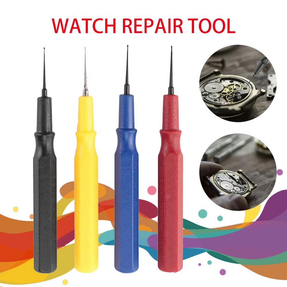 Watch Clock Oiler Pen 4 Pcs Needle With Oil Cup Repair Tool Kit For
