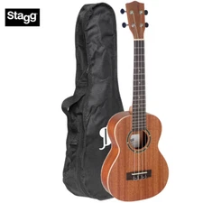 Stagg UT-30 30-Series Sapele Top Traditional Tenor Ukulele with Gig Bag