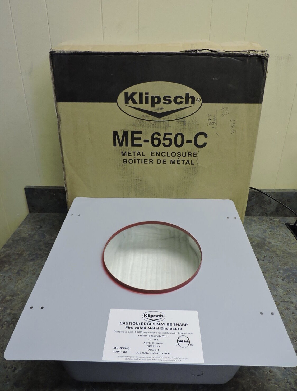 klipsch in ceiling speaker enclosure