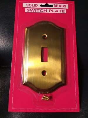 New Solid Brass Antique Brass Decorative Switch Plate Cover single switchplate !