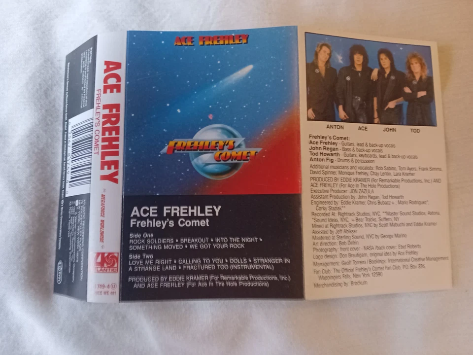 ACE FREHLEY.FREHLEYS COMET.UK CASSETTE ALBUM.EX/EX. - Image 3 of 4