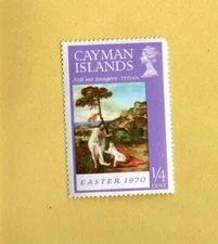 CAYMAN ISLANDS MNH EASTER 1970 POSTAGE STAMP