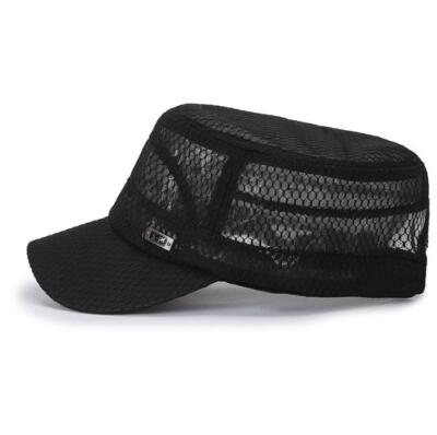 ARMY キャップ メッシュ Summer Men's Mesh Flat Cap Army Hat Cadet Castro Military Patrol