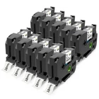 Label tape TZe-241 TZ241 3/4" White tape 18mm Compatible For Brother PTouch D600