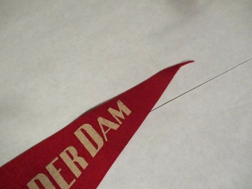 Hoover Boulder Dam Colorado Downstream Face Vintage 17" Felt Pennant - Picture 5 of 7