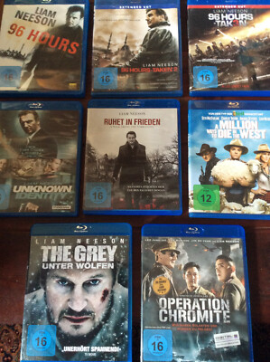 Liam Neeson [8 BLU Ray]Operation Chromite Taken 1 2 3 Grey Unknown Ruhet Frieden