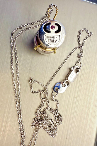 Very Rare18K Gold Pendant Necklace 100% GOLD Authentic… - Afbeelding 10 van 13