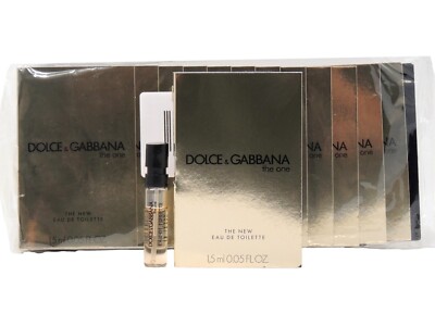 D&G DOLCE & GABBANA THE ONE EDT 1.5ml .05oz x 12 PERFUME SPRAY SAMPLES SEALED