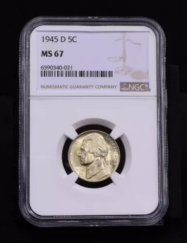 1945-D Jefferson Nickel - NGC MS67 (#48591-L)