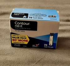 Contour Next Glucose Test Strips 7278 - 70 Strips - Expires 02/28/2026