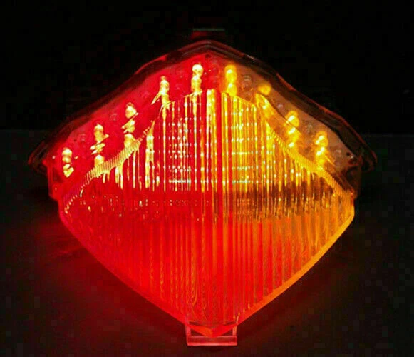 Integrated LED TailLight Turn Signals For Yamaha YZF 1000 R1 2004-2006 Smoke EY- Foto 4 de 4