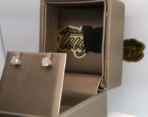 $4999- 1CT TW CERTIFIED REAL NATURAL Diamond Stud Earrings! SOLID 14K WHITE Gold - Picture 5 of 11