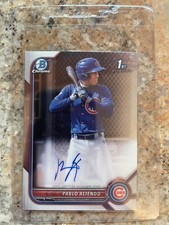2022 Bowman Chrome Auto! 🔥 Pablo Aliendo! HOT! Cubs