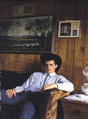 1999 Bruce Weber Male Model Peter Johnson Cowboy Hat Art Photo Gravure